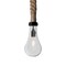 Besa Lighting Dash Rope Pendant, Clear, Black Finish, 1x5W LED Filament 1JT-DASHCL-EDIL-BK - alternate 1